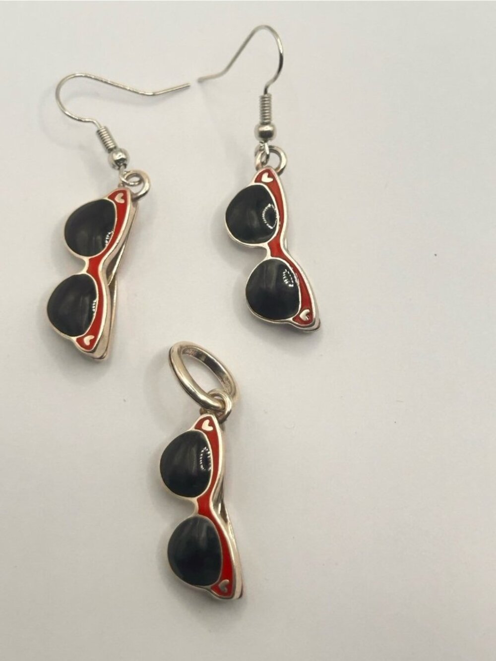Brighton Sunglasses Sunnies custom french wire earrings and charm  NWOT